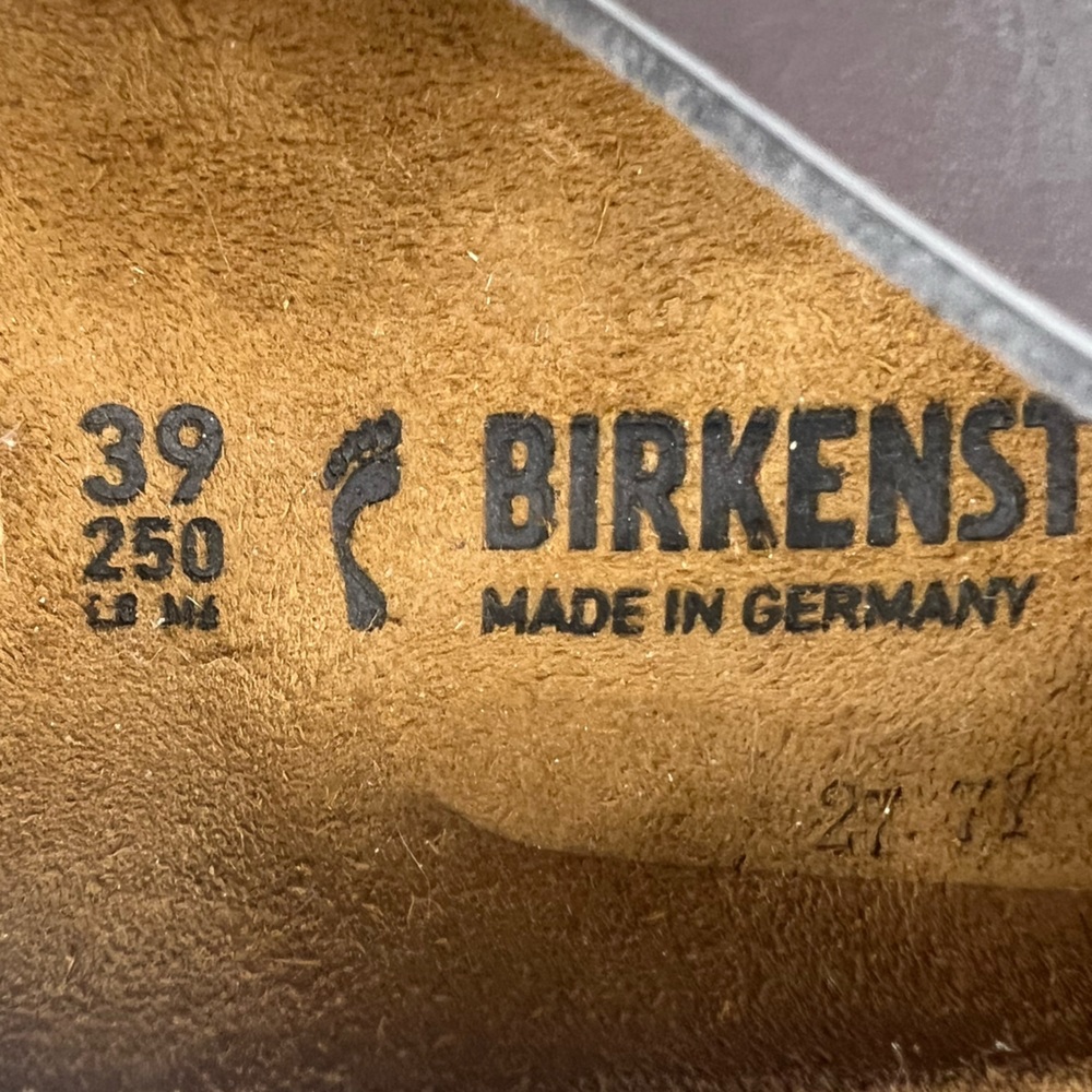 Birkenstock Silver Metallic Two-Strap Sandals - Picture 3 of 3